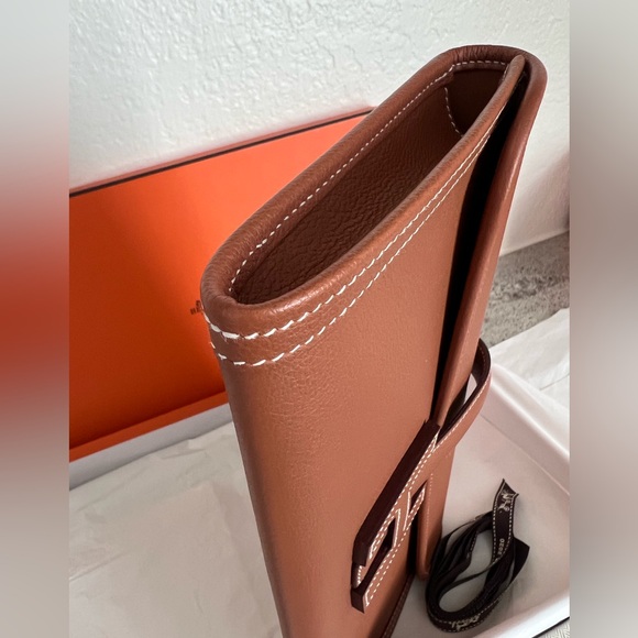 Hermes Jige Elan 29 Clutch in Gold Evercolor with H Closure - Picture 9 of 14